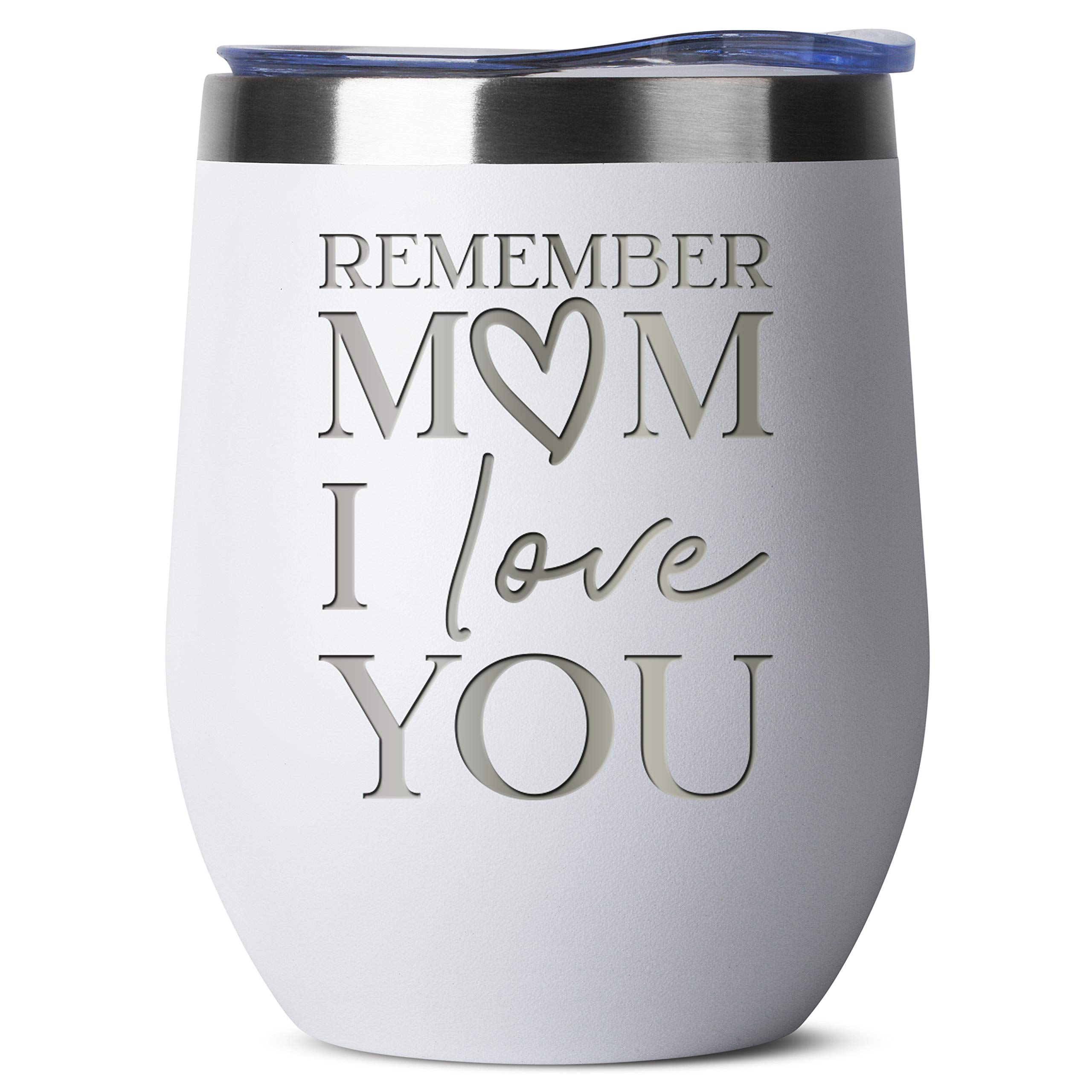 Mother/'s Day Gift from Daughter Son Best Mom Ever Vintage Flower White Stainless Steel Wine Tumbler,Mug Perfect Birthday Gift for Mom