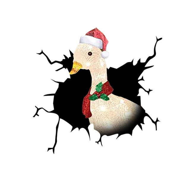 Sidaley PVC Navidad Auto pegatina portátil lindo extraíble Animal forma autoadhesivo automotriz ventana trasera calcomanía decoración regalo Automoción decorativa y accesorios Tipo 2 Sidaley VI017198-02B