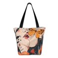 thumbnail image 3 of Fotbe Butterfly Floral Elegance Pattern Beach Tote,Shoulder Handbag,Spacious Tote Bag,Lightweight Travel Bag,Versatile Shopping Bag, 3 of 9