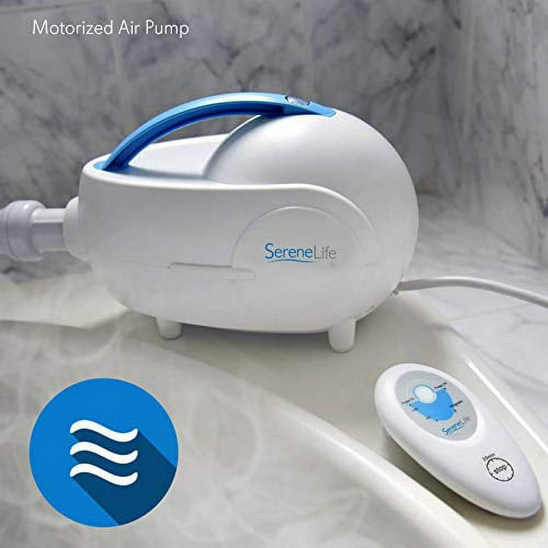 Bubble Bath Mat Tub Spa Massager Adjustable Bubble Settings & Ozone Massage  Machine with Air Hose Waterproof Anti-Slip(US 110V)