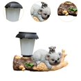 thumbnail image 4 of Estatua solar para jardín, adorno de resina para pared con forma de árbol y linterna LED koalas, 4 of 9