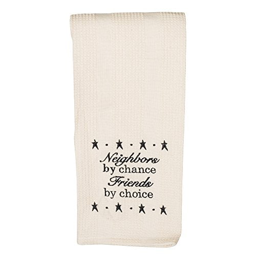 Retro Ice Cream Sign Embroidered Waffle Kitchen Towel --Free Shipping Pick towel color -