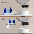 thumbnail image 4 of Shower Shelf No Drilling, Adhesive Bathroom Shelf, Stainless Steel Shower Storage Shelf, Wall Mounted Shower Soap Dish Shower Accessory, 4 of 5