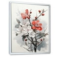 thumbnail image 2 of Designart "Apple Blossom Asian beauty I" Asian Floater Framed Wall Decor, 2 of 7