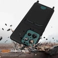 thumbnail image 3 of For Motorola Edge 50 5g Case Liquid Silicone Card Holder Phone Back Cover With Lanyard, 3 of 5