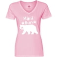 thumbnail image 3 of Inktastic Mimi Bear in White Women's V-Neck T-Shirt, 3 of 5