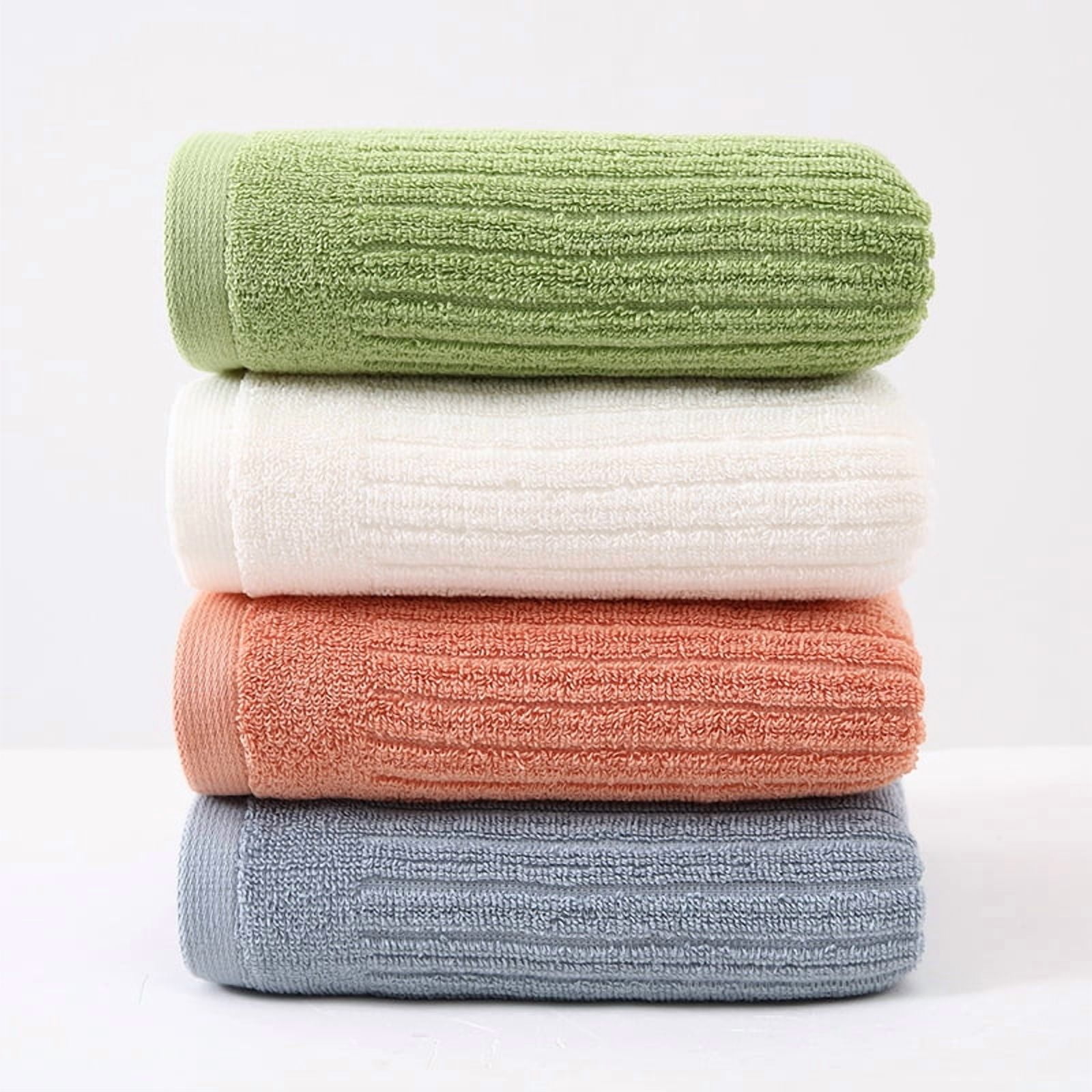 Namzi Body Towel Set, 6-Pcs orange Bathroom Face Towels, 34*72cm Cotton Soft Towels for Bathroom, Absorbent & Durable, Ideal for Daily Use .