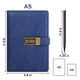 thumbnail image 5 of WEMATE Diario con Cerradura A5 Diario de Cuero PU con Cerradura 240 Páginas Cerraduras Vintage Diario Cuaderno con Contraseñas con Cerraduras para Bolígrafos Organizador de Agenda para Hombres y Mujer, 5 of 7