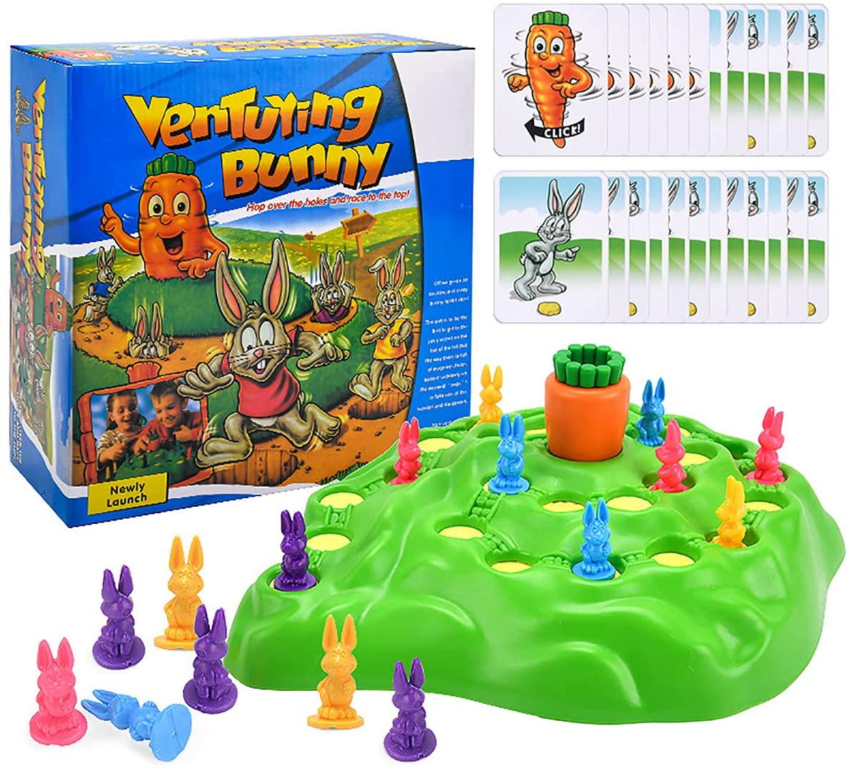IBAOLEA Funny Bunny Game for Children Age 4 Years and Up Board Games