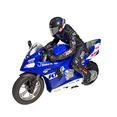 thumbnail image 2 of 1/6 Scale Two-Wheel Self-Balancing RC Motorcycle , 2.4G Dual-Motor Electric RC Drit Bike with Six-Axis Gyroscope for Hobbyist, 2 of 7