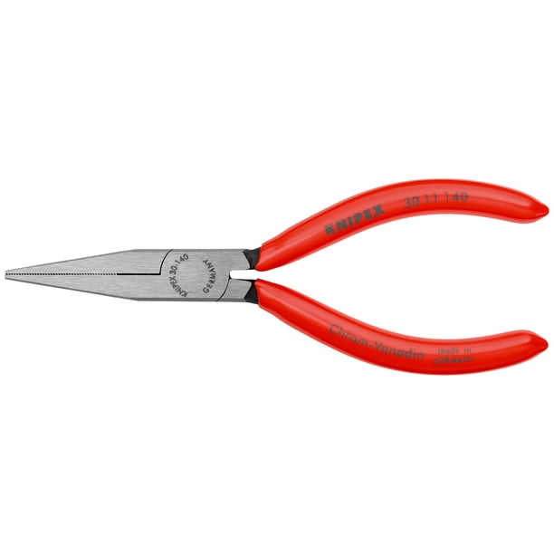 KNIPEX 30 11 140 Pinza de bocas largas recubierto de plástico acabado pavonado 140 mm