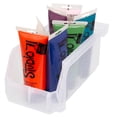 thumbnail image 6 of ReadySpace Medium Plastic Storage Bins, Stackable Organizer, Clear, 8 Pack, 6 of 6