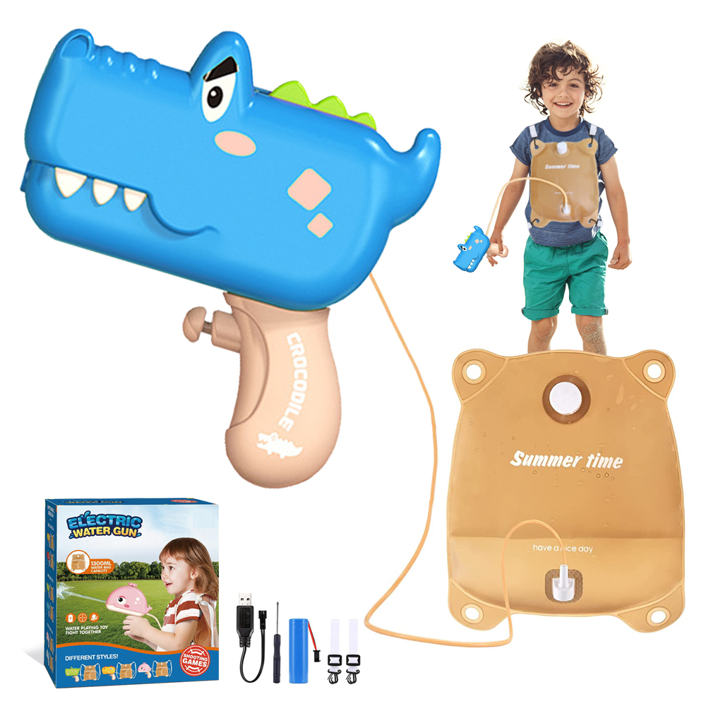 AIPINQI Electric Water Guns for Kids Ages 48,Automatic Squirt Guns with Backpack,1300CC High