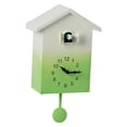 thumbnail image 3 of Reloj de pared con timbre de cuco sin tictac, accesorio para habitación infantil, estilo granja Verde, 3 of 9