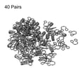thumbnail image 3 of 40pcs Sewing Hooks and Eyes Closure Suitable for Clothing Coat Jacket Bra Skirt Trousers, Black, 3 of 6