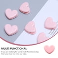 thumbnail image 2 of KAKOWELY Heart Shape Clips 20pcs Heart Shape Design Plastic Clips Sealing Clamps Storage Clips (Pink)1.26"X0.98"X0.39", 2 of 5