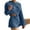 Blue, variant on LYXSSBYX Pj Sets for Woman Women's, Shorts, Breathable Fashion Casual Set, Home Wear, Long Sleeved Round Neck Top/shirt Set