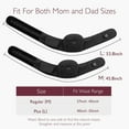 thumbnail image 7 of Momcozy Hip Seat Baby Carrier - Adjustable Waistband with Original 3D Belly Protector, Ergonomic Carrier with Various Pockets for Newborns & Toddlers up to 45lbs (Black, Large), 7 of 7