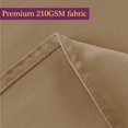thumbnail image 3 of LAICAIW 210GSM Round Table Cloth, Water Resistance Microfiber Tablecloth, Decorative Fabric Circular Table Cover for Outdoor and Indoor Use (Coffee, 70 Inch Diameter), 3 of 7