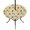 beige, variant on Round Outdoor Tablecloth with Umbrella Hole and Zipper, Brown Yellow Sunflower Tablecloth with Elastic Waterproof, Summer Botanical Farmhouse Floral Patio Table Covers for 36" - 44" Pool Tables