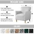 thumbnail image 3 of TOPCHANCES Stretch Velvet Armchair Slipcover, Anti Slip Chair Covers for Living Room, Light Gray, 3 of 5