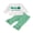 Green, variant on Toddler Baby Girls Ruffled Clothing Set 3 6 12 18 24 Months 2T 3T Four Leaf Clover Embroidered Long Sleeve Round Neck Tops Striped Long Pants 2-Piece Fall Outfits