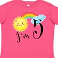 thumbnail image 4 of Inktastic I'm 5 Fifth Birthday Sun Rainbow Boys or Girls Toddler T-Shirt, 4 of 5