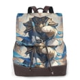 thumbnail image 1 of Fotbe Exotic Blue Cat Mochila Bolso con Estampado para Mujer, Mochila Antirrobo de Nylon Impermeable, Bolsa Ligera de Hombro, 1 of 4