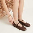 thumbnail image 6 of Cushionaire Bistro Mary Jane Flats for Women - Woven Ballet Flats with Strap and Memory Foam for All-Day Comfort | Womens Casual Shoes, 6 of 21