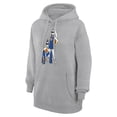 thumbnail image 2 of Women's G-III 4Her by Carl Banks Heather Gray New York Knicks Basketball Girls Fleece Pullover Hoodie, 2 of 3