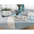 thumbnail image 5 of SARO 2136.A20S Stitched Line Design Cotton Blend Napkins  Aqua - Set of 4, 5 of 5
