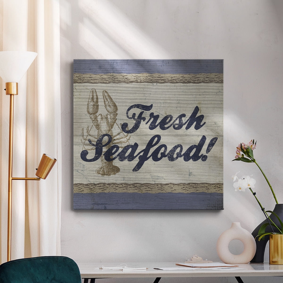 Wexford Home Beach Sign XII-Premium Gallery Wrapped Canvas, 32" x 32" - Ready to Hang