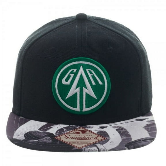 Green Arrow Sublimated Bill Snapback Cap
