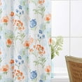 thumbnail image 5 of Coolmee Set of 2 Kitchen Curtains，Red &Green Small Cafe Curtains Rod Pocket Flower Printed Curtains for Bathroom,27”*36”*2, 5 of 7