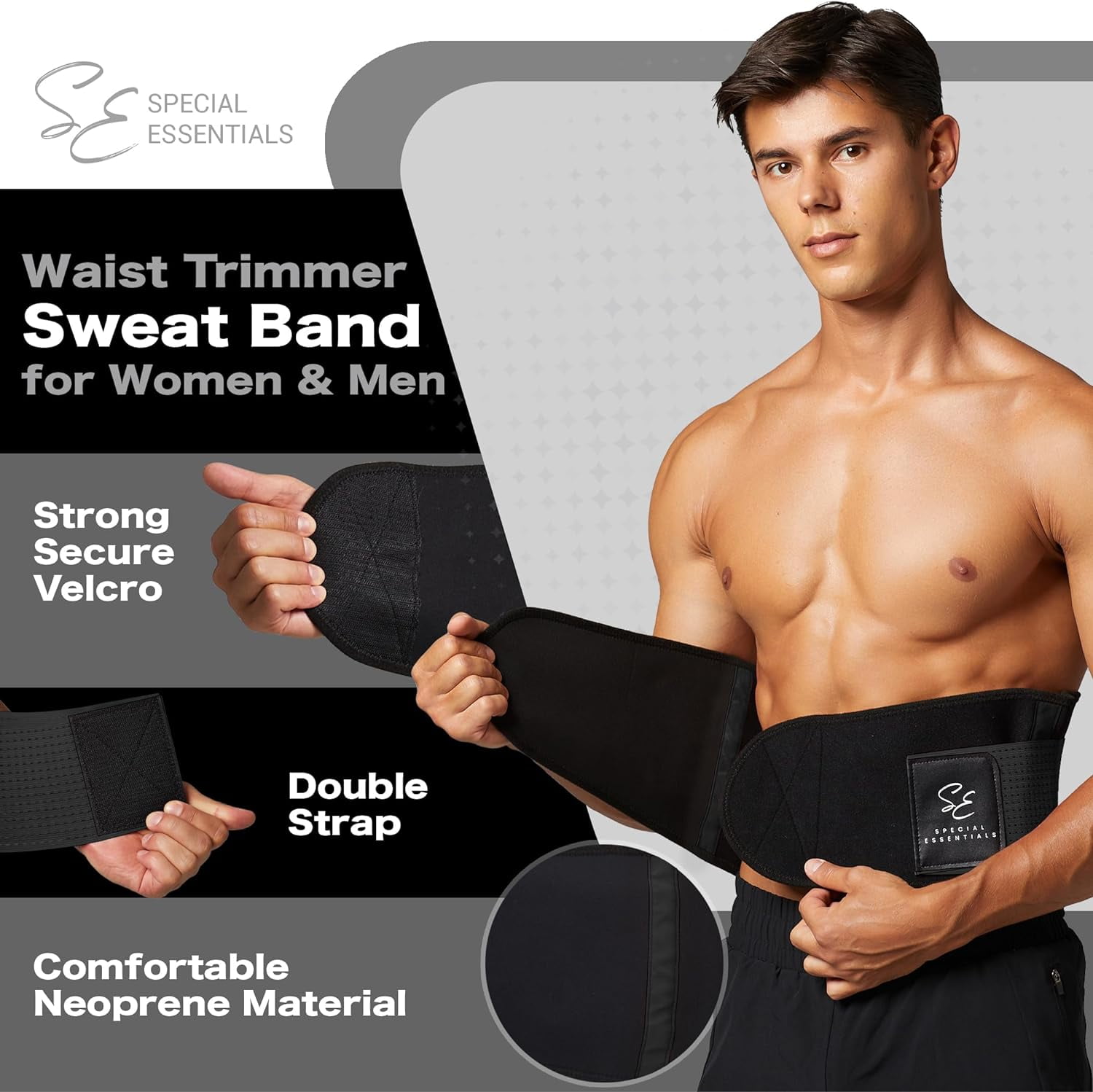 Mens Sweat Waist Trimmer Waist Trainer Waist Trimmer For Women And