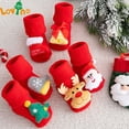 thumbnail image 2 of Calcetines para niños y niñas, calcetines antideslizantes de algodón con estampado para bebés, calcetines navideños para recién nacidos, calcetines cortos para bebés, ropa, 2 of 4
