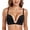 Black, variant on Exerin Women's Deep Plunge Bras Wireless Convertible Seamless Push Up Low Cut Bra(32D Beige)