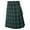 B Green, variant on Mens Kilt Men's Traditional Scottish Kilt Modern Highland Casual Kilt Tactical Kilts with Adjustable Straps Blue L