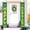 E, variant on St Patrick's Day Door Banner Decoration, Irish Shamrock Front Porch Decor Welcome Hanging Sign Green Saint Patrick's Clover Backdrop for Class Wall Home Yard Indoor Outdoor