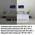 thumbnail image 3 of Wrap-Around Twin Bed Skirt with Adjustable Elastic Belts - 15 Inch Drop, Wrinkle & Fade Resistant 100% Polyester Fabric, Elegant Ruffled Design, Easy On/Off No-Mattress-Lift Installation, Dustproof &, 3 of 6