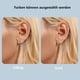 thumbnail image 4 of Pendientes pendientes de aro plata 925 para mujer pendientes pequeños pendientes hipoalergénicos huggie, 4 of 5