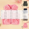 thumbnail image 5 of Faraee Baby Boys Girls Zip Up Fleece Vest Cute Bear Print Toddler Fuzzy Fall Winter Outwear Size 3M-4T,Blue, 5 of 9