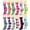 Argyle, variant on 12 Pairs Women's Crew Socks Fancy Novelty Designed Size 9-11 Multicolor Solid Assorted