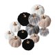 thumbnail image 2 of 12 piezas adornos artificiales calabaza terciopelo para decoración otoño y Halloween, ideales para la entrada, exteriores e islas, 2 of 8