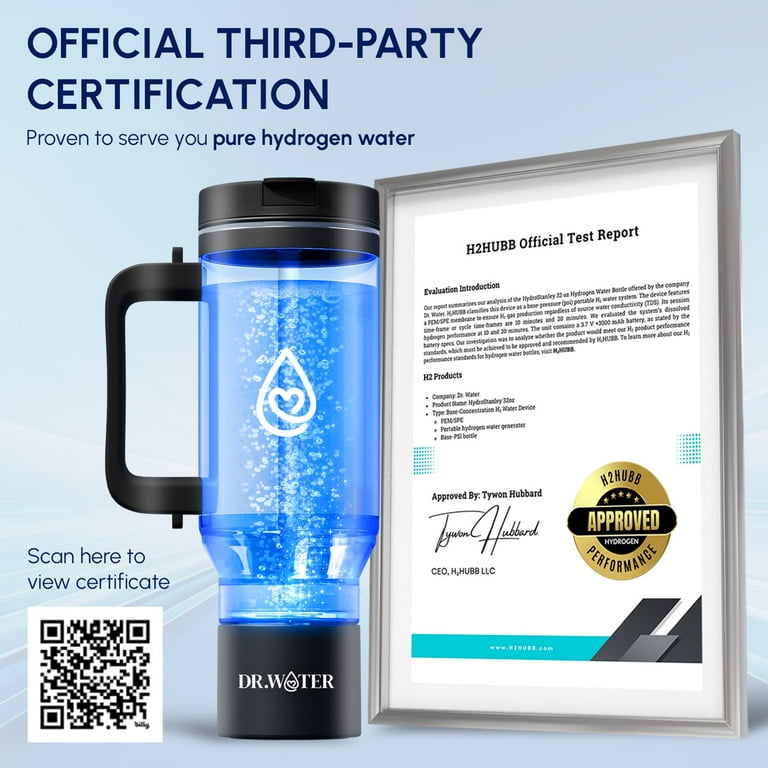 Dr.Water Hydrogen Water Tumbler | 3X More Hydrogen Concentration