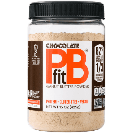 PBfit Chocolate Peanut Butter Powder, 15 oz