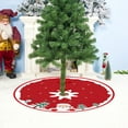 thumbnail image 5 of Gumesh 35 Inch Christmas Tree Skirt with Plush Faux Fur, Fire-Resistant Xmas Tree Collar Decor Set for , Gift Wrapping & Festive Decorations, 5 of 6