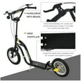 thumbnail image 5 of Aosom Youth Scooter Front and Rear Caliper Dual Brakes, Black, 5 of 9