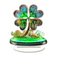 thumbnail image 3 of YOHAVEN St. Patrick's Day Acrylic Clover Tabletop Decoration, Green Four Leaf Lucky Ornament For Shelves Desks Mantels, Lightweight Durable Holiday Accent, Reusable Irish Festival Decor, 3 of 9