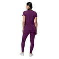 thumbnail image 2 of Adar Pro Movement Booster Scrub Set For Women - Sweetheart V-Neck Scrub Top & Yoga Jogger Scrub Pants, 2 of 7